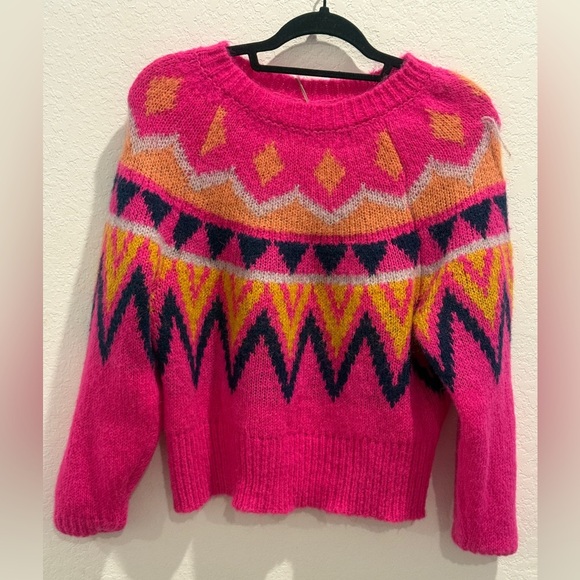 a new day Pink and Orange Crew Neck Sweater - Picture 1 of 4